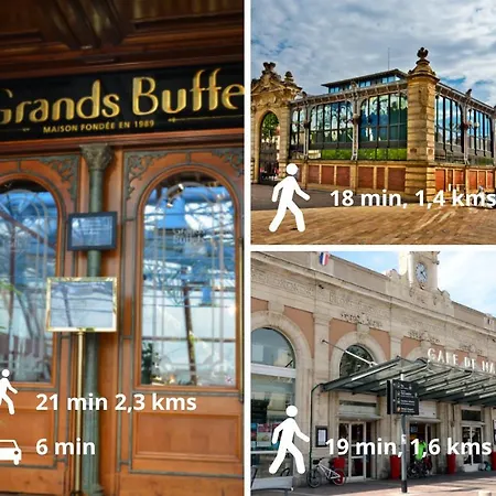 Le Spacieux Anatole, T3 Bis, Centre 아파트 나르본